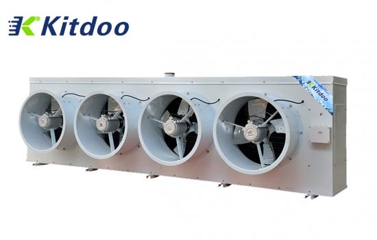 Water defrosting evaporators