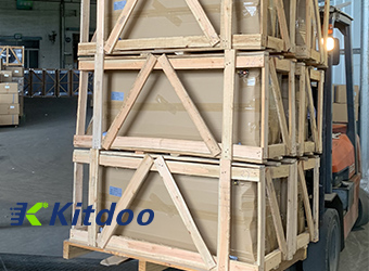 The condenser and air cooler for cold storage are exported to Dubai